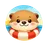 Generate one single cartoon animal avatar icon (PNG) for the Reviews block on bilucky-casino1.com. This is NOT a realistic hu