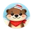 Generate one single cartoon animal avatar icon (PNG) for the Reviews block on bilucky-casino1.com. This is NOT a realistic hu